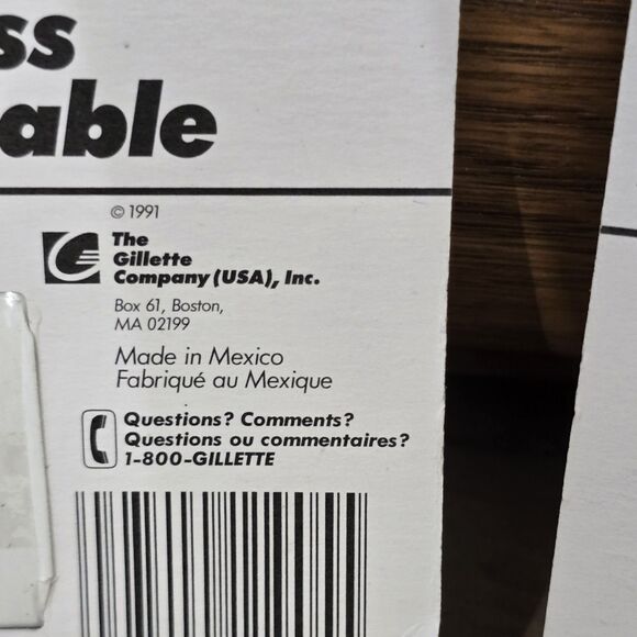 Vintage 1991 Gillette Super Stainless Inoxydabe 5 Razor Blades New Lot Of 2 - Picture 5 of 5